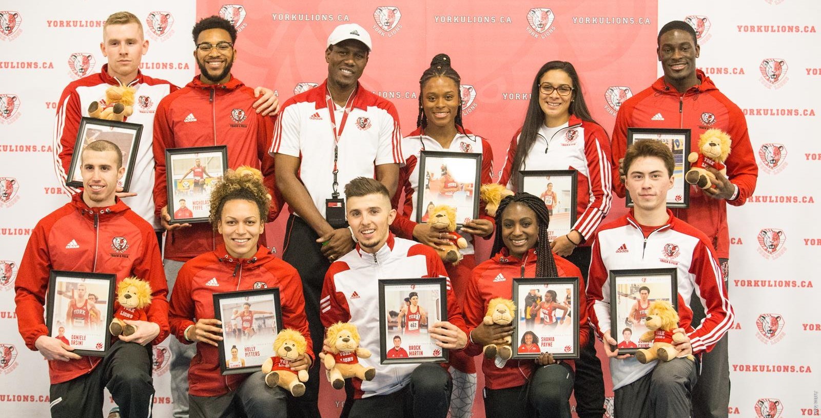10 graduating student-athletes from the men's and women's track and field teams