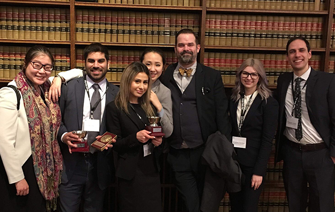 JD students Shakir Rahim and Maya Bretgoltz were named Third Place Team in 2018 Gale Cup Moot