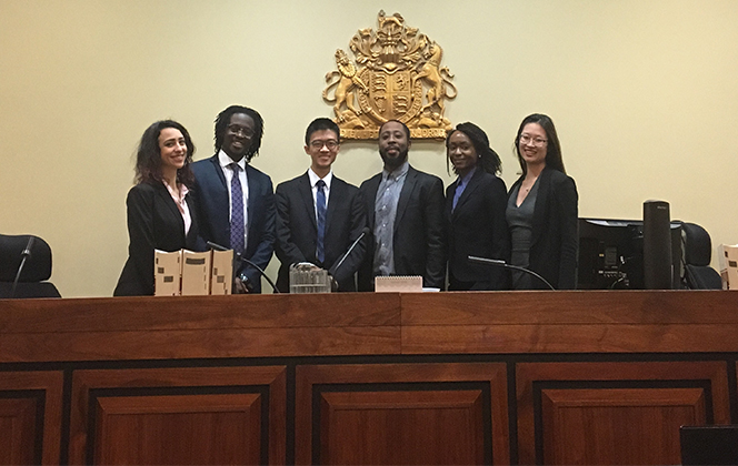 Osgoode mooters Oyeyinka Oyelowo and Justin P’ng